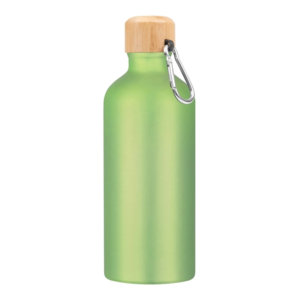Metallic Green color option for 20 Oz. Aluminum Tundra Bike Bottle With Bamboo Lid