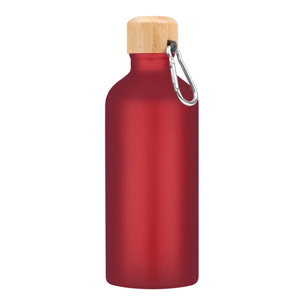 Metallic Red color option for 20 Oz. Aluminum Tundra Bike Bottle With Bamboo Lid