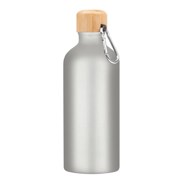 Silver color option for 20 Oz. Aluminum Tundra Bike Bottle With Bamboo Lid