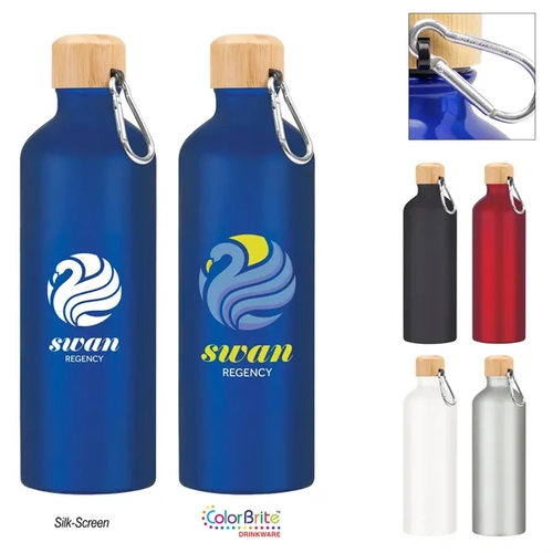 Main photo of 25 Oz. Aluminum Tundra Bike Bottle With Bamboo Lid
