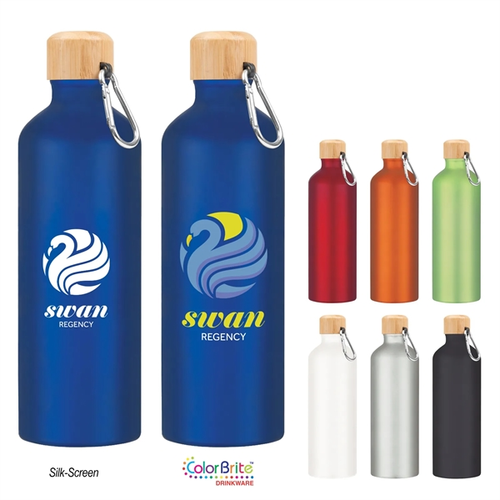 Main photo of 25 Oz. Aluminum Tundra Bike Bottle With Bamboo Lid