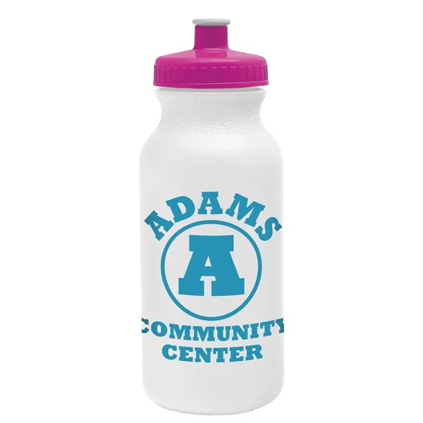 White color option for Omni Bike Bottle   20 Oz.