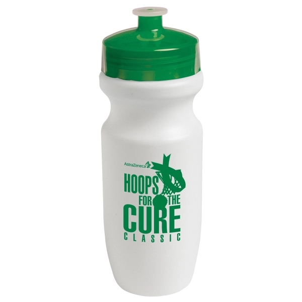White color option for Plastic Bike Bottle 20 Oz