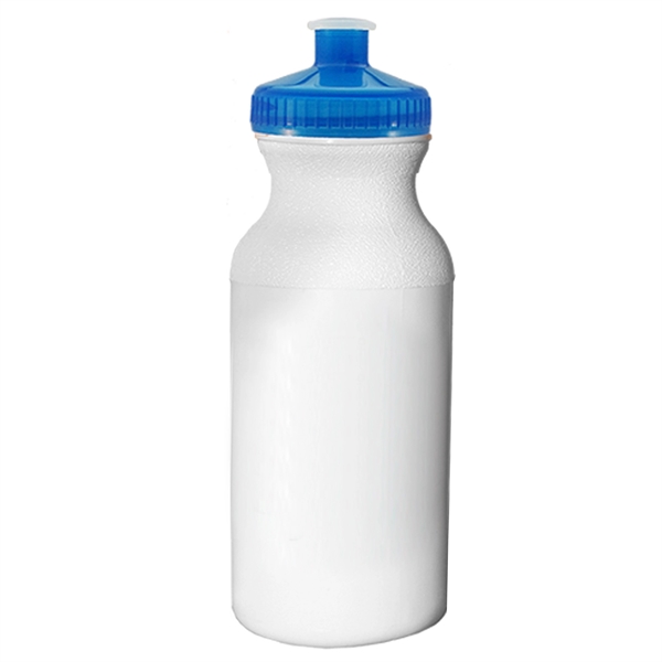 White/Blue Lid color option for Regular Bike Water Bottle