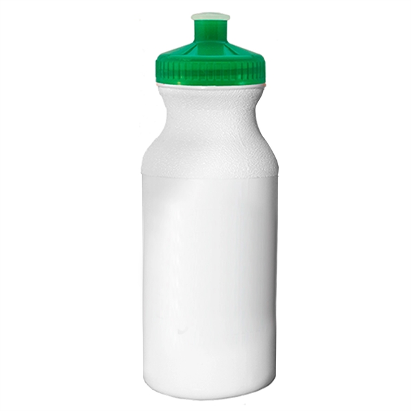White/Green Lid color option for Regular Bike Water Bottle