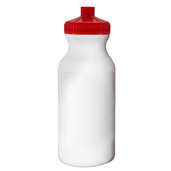 White/Red Lid color option for Regular Bike Water Bottle