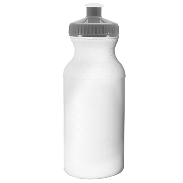 White/Smoke Gray Lid color option for Regular Bike Water Bottle