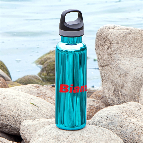 Metallic Blue color option for 20 Oz.Embark Vacuum Insulated Water Bottle With Copper Linin