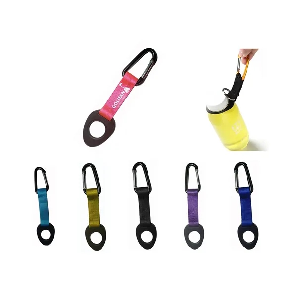 Yellow color option for Water Bottle Holder With Carabiner Keychain