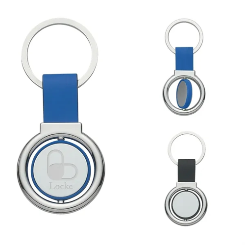 Main photo of Circular Metal Spinner Key Tag