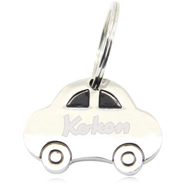 Silver color option for Car Shaped Metal Keychain