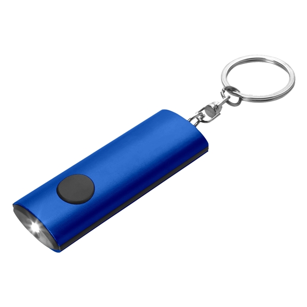 Blue color option for Aluminum Key Chain Flashlight