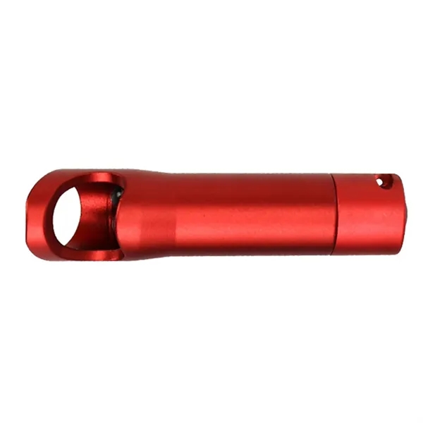 Red color option for Customized Laser 3 Led Flashlight & Bottle Open Key Chain