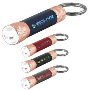 Photo of Chroma Softy Rose Gold Classic   Led Flashlight With Keyring