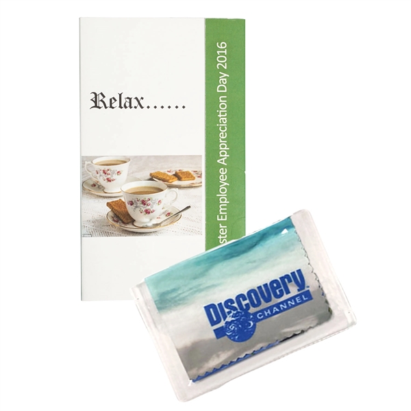 Custom color option for 6" X 6" Microfiber Cloth Calling Card