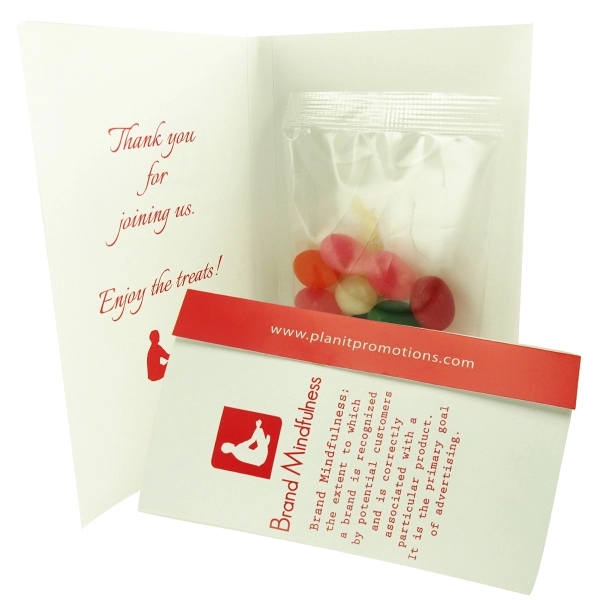 Custom color option for Imprinted Calling Card With Assorted Jelly Beans