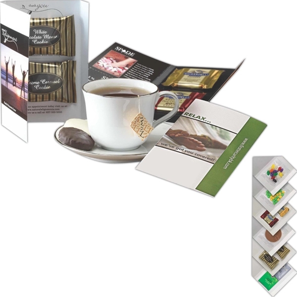 Custom color option for Imprinted Calling Card With Stash Tea Assortment