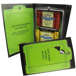 Photo of Ghiradelli Chocolate Squares Imprinted Calling Card