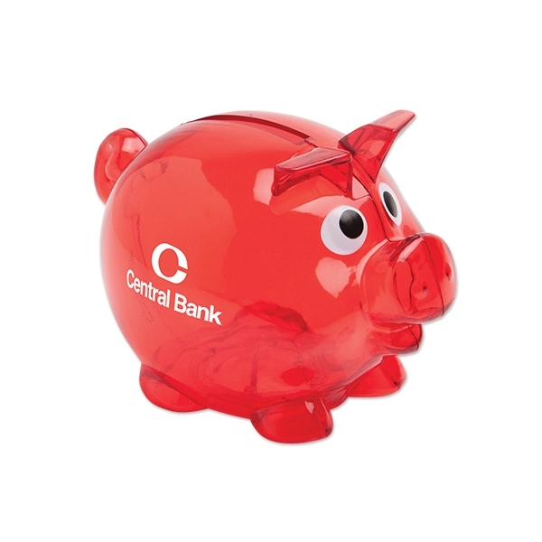 Translucent Red color option for Small Piggy Bank