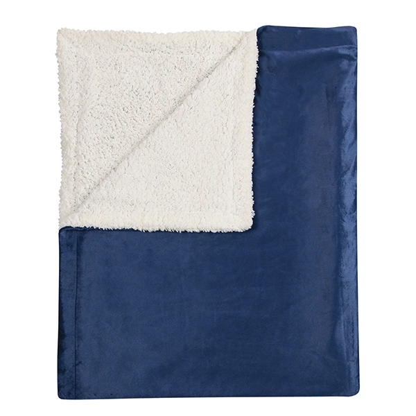 Navy Blue color option for Warm Comfy Sherpa Blanket
