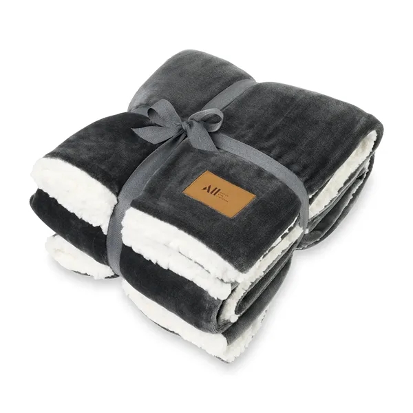 Charcoal color option for Mink Sherpa Blanket