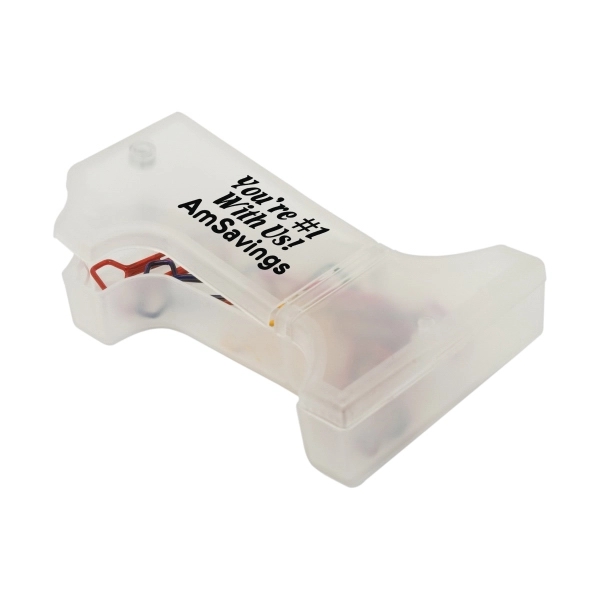 Frosted Multi Color color option for Number One Shaped Paper Clips & Case