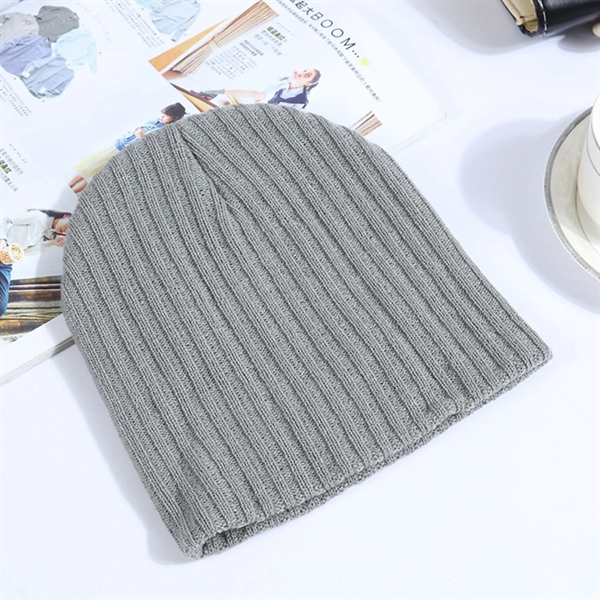 Gray color option for Value Knitted Stripe Beanie