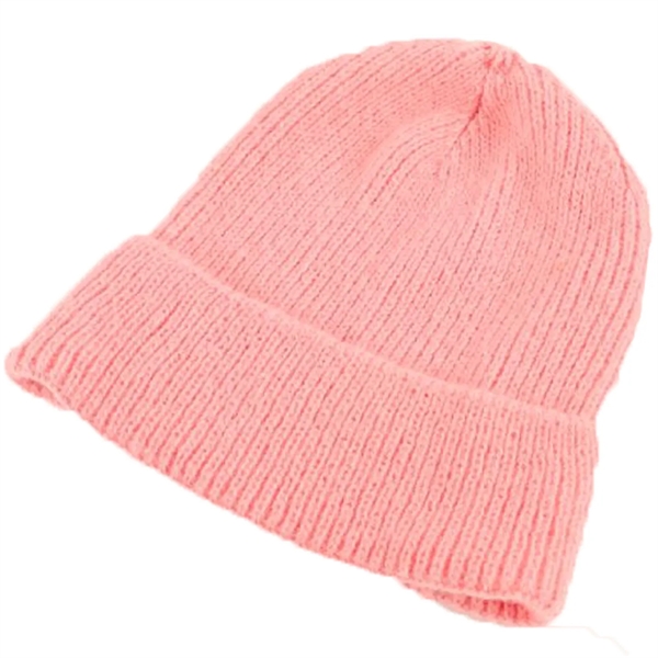 Light Pink color option for Value Kid's Knitted Cuffed Beanie