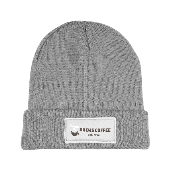 Gray color option for Prime Line Knit Beanie With Patch
