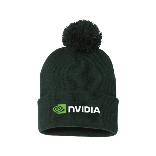 Forest Green color option for Sportsman 12" Pom Pom Knit Beanie