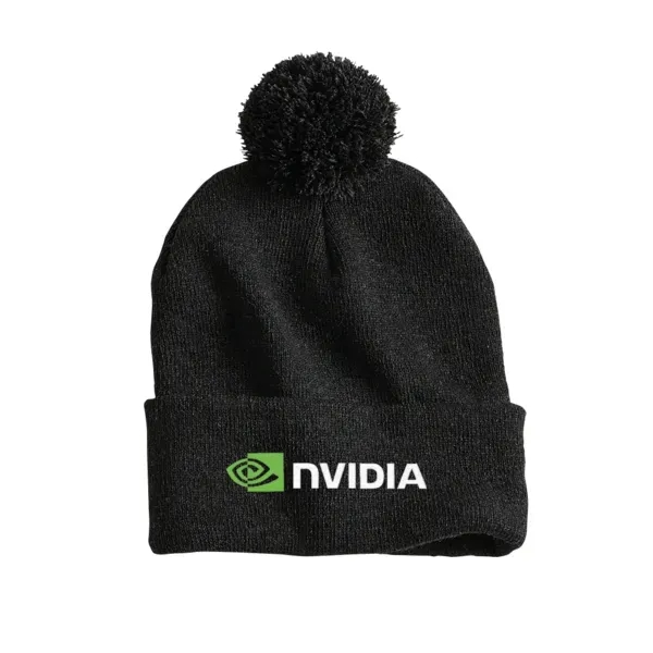 Heather Charcoal color option for Sportsman 12" Pom Pom Knit Beanie