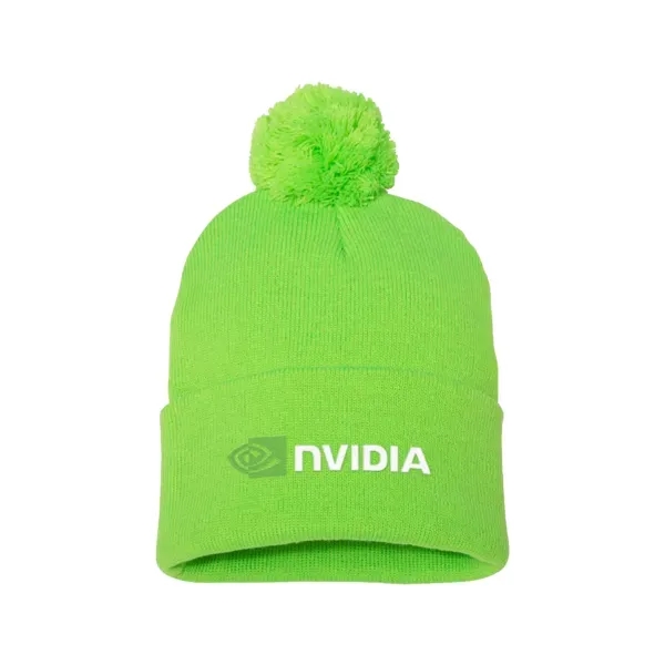 Neon Green color option for Sportsman 12" Pom Pom Knit Beanie