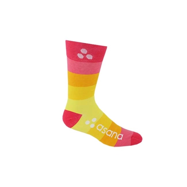 Gold color option for Pantone Matched Jacquard Dress Socks