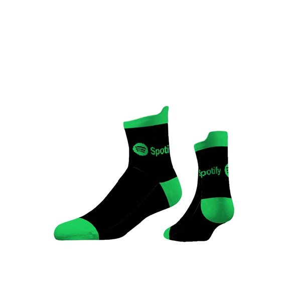 Kelly Green color option for Saver Woven Quarter Sock