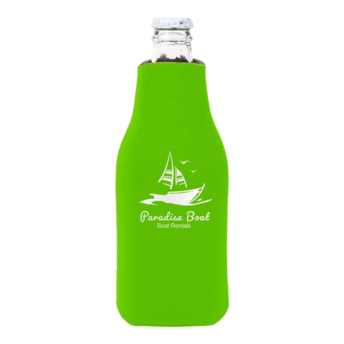 Main photo of Zipper Beer Bottle Cooler W/ 1 Color Imprint