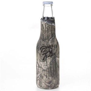 Photo of 12 Oz. Neoprene Collapsible Camo Bottle Cooler W/ Opener