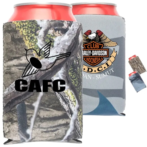Multi Color color option for 12 Oz. Neoprene Collapsible Camo Can Cooler