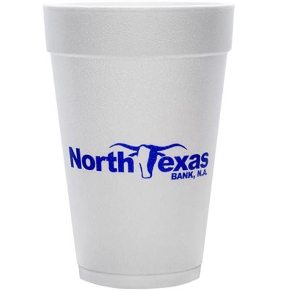 White color option for Foam Insulated 16 Ounce Hot Cold Cup
