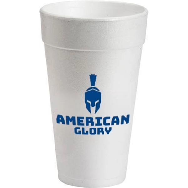 White color option for 24 Oz. Foam Cup