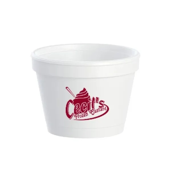 White color option for 4 Oz. Styrofoam Bowl