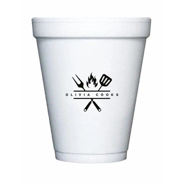 White color option for 8 Oz. Foam Cup