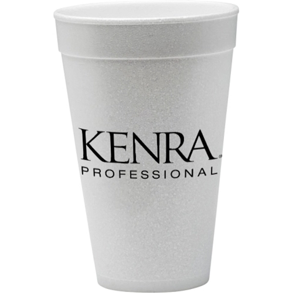 White color option for 12 Oz. Foam Cup