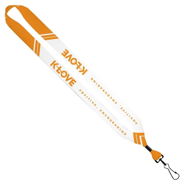 Multi Color color option for 3/4" Dye Sublimated Lanyard With Metal Crimp And Swivel