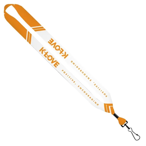 Photo of 3/4" Dye Sublimated Lanyard With Metal Crimp And Swivel