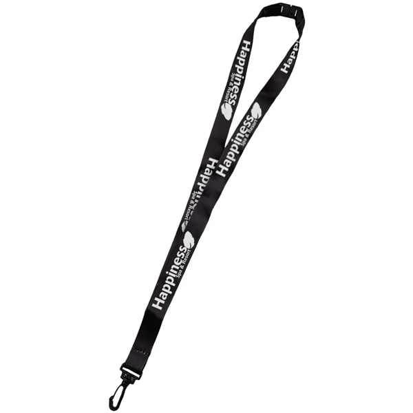 Black color option for 0.75" Dye Sublimation Lanyards With Safety Breakaway