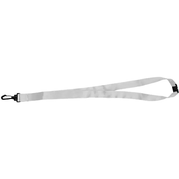 White color option for 0.75" Dye Sublimation Lanyards With Safety Breakaway