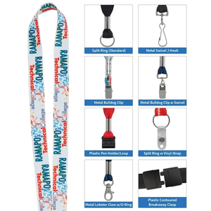 Photo of 3/4" Fine Print Lanyard