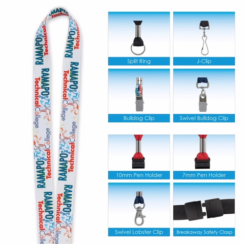 Main photo of 3/4" Fine Print Lanyard
