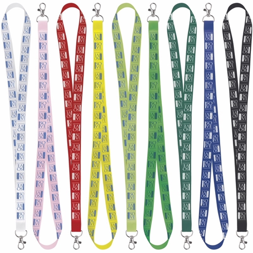 Main photo of 3/4" Satin Screen Print Lanyard