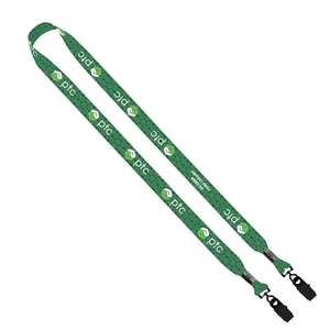Photo of 3/4" Recycled Pet Dye Sublimated Double Ended Lanyard With M
